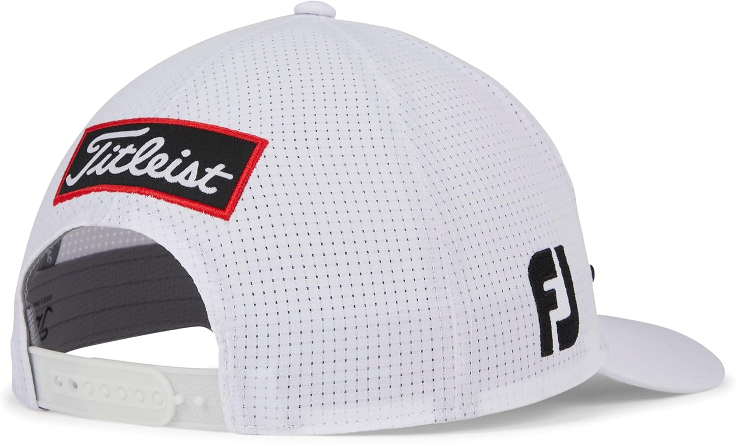 Tour Featherweight Golf Hat, White/Black