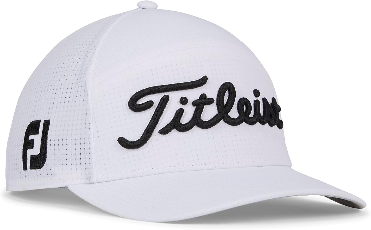 Tour Featherweight Golf Hat, White/Black